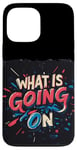 Coque pour iPhone 13 Pro Max Costume de discours Cool What is going on