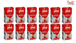 Lavazza Qualita Rossa, Medium Roast Ground Coffee, 250 g, (Pack of 12)