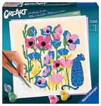 Ravensburger – CreArt format carré 20x20 cm – Poppy – Jolane Edition – Loisir créatif – Peinture par numéros – Adulte - Activité détente et créative – Dès 12 ans – 23667 – Version française, Taille unique