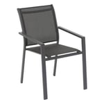 Fauteuil de jardin Essentia anthracite et graphite Hesperide