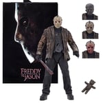 NECA Freddy VS Jason Ultimate Jason Voorhees 7" Action Figure Halloween Toy Gift