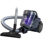 Russell Hobbs Cylinder Vacuum Cleaner ATLAS2 PET 2.5 Litre Grey & Purple with 3 in 1 Multi-Tool, Triple Dust Lock 700W High Efficiency Motor, PET Turbo Tool, 2 Year Guarantee RHCV3601