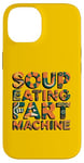 Coque pour iPhone 14 Machine à pet à soupe avec citation amusante