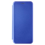 SPAK Nokia 6.3/Nokia G10/Nokia G20 Case, Ultra Slim Carbon Fiber Pattern Flip Cover PC Hard Case for Nokia 6.3/Nokia G10/Nokia G20 (Blue)