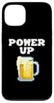 Coque pour iPhone 13 Mug à bière pixelisé Power Up