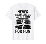 Old Man Running Humor Design Funny Runner T-Shirt