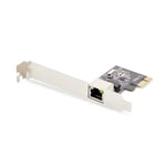 StarTech.com Carte Réseau PCIe Gigabit à 1 Port, Carte LAN PCI Express 10/100/1000Mbps, NIC, Realtek RTL8111H, TAA