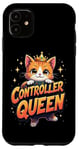 iPhone 11 Controller Queen Cute Gamer Cat Design- Gaming Cat Lovers Case