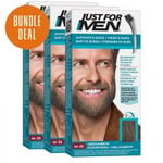 Just for Men Skäggfärg Mediumbrun 3-pack