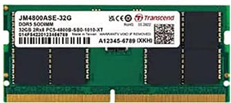 Transcend SO-DIMM Memory Module 32GB DDR5 4800MHz - JM4800ASE-32G