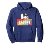 Peanuts Snoopy And Woodstock Rainbow Block Pullover Hoodie