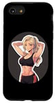 Coque pour iPhone SE (2020) / 7 / 8 Tenue de sport pour fille blonde style manga