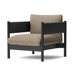 HAY - Arbour Club Armchair Re-Wool 218 / Black Lacquer Beech - Lenestoler - Andreas Engesvik,Daniel Rybakken - MDF/Tre