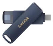 Sandisk Ixpand, 64 Gb, Usb Type-C / Lightning, 3.2 Gen 1 (3.1 Gen 1), 90 Mb/S, Sväng, Blå