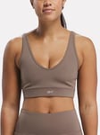 Reebok Womens Training Active Essentials Dreamblend Bra - Brown