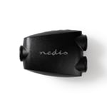 Nedis TosLink Adapter | TosLink Hona | 2x TosLink Hona | Splitter | ABS | Svart | 1 st. | Blister