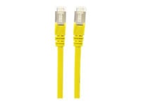 Intellinet Network Patch Cable, Cat7 Cable/Cat6A Plugs, 1.5m, Yellow, Copper, S/FTP, LSOH / LSZH, PVC, RJ45, Gold Plated Contacts, Snagless, Booted, Lifetime Warranty, Polybag - Cordon de...