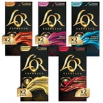 L’OR Origins Espresso Coffee Variety Bundle – Nespresso®* Alluminium Capsules - 10 Packs of 10 pods (100 Servings)