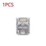 Adaptateur De Carte Micro Sd Gc2sd Plug And Play,Lecteur De Carte Portable 512 Go Sans Carte Pour Consoles De Jeux Cube Wii Délibérément - Type 1pcs Transparent