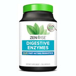 Zenwise, Digestive Enzymes (Enzymes Digestives), 100 Capsules, Végétarien, Sans Gluten, Sans Soja, Sans OGM