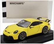 MINICHAMPS 413069208 Porsche - 911 992 GT3 Coupe 2020 - Golden Jantes - Jaune -