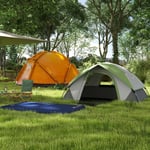 2-3 Person Camping Dome Tent with Inflatable Mattress, 3000mm Waterproof