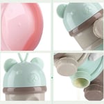 (Green)4 Layer Baby Formula Dispenser Portable Milk Powder Dispenser Container