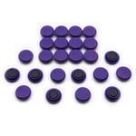 Magnet Expert Lot de 24 petits aimants pour tableaux et réfrigérateurs Violet 20 x 7,5 mm