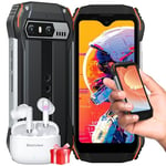 Blackview N6000SE Mini Rugged Smartphone 2024, 4.3-inch Small Rugged Phone,128GB ROM, Android 13, Dual SIM 4G, 208g Weight, 13MP, IP68 Waterproof Phones, 10W Fast Charge 3700mAh, NFC-Orange