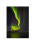 Wee Blue Coo Aurora Borealis Nothern Lights Green Picture Wall Art Print