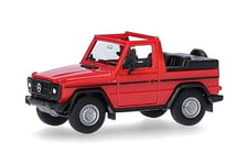 herpa Maquette Voiture Mercedes-Benz G Cabrio, echelle 1/87, Model Allemand, pièce de Collection, Figurine Plastique, 420860-002