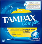 Tampax Compak Regular Tampons With Applicator 18's