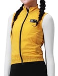 INBIKE Gilet Sans Manche Coupe Vent Velo Femme Impermeable Pluie Cyclisme Veste Running Cyclisme Sport Anti-Pluie Vetement Mi Saison Leger Jaune S