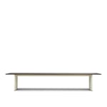 Normann Copenhagen - Panel Table 100 x 420 cm Cream Dark Brown - Spisebord - Simon Legald - Brun - Metall/Tre