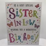 SISTER-IN-LAW BIRTHDAY CARD Very special Have a fabulous day Sister in law