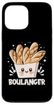 Coque pour iPhone 13 Pro Max Boulanger Baguettes Heureux