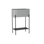 Cache-pot DKD Home Decor Noir Gris Métal [50 x 20 x 63 cm]