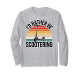 Scooter Electric Retro Vintage Street Stunt E-Scooter Tricks Long Sleeve T-Shirt