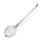 Tasty Stainless Steel Whisk, Mixing Balloon Whisk for Stirring & Whipping Ingredients, Egg Whisk Beater with Silicone Loop, Salad Mixer, Stainless Steel Kitchen Utensil, 28x7cm, Silver