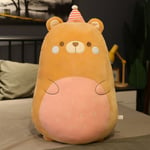 Squishmallow Kudde Doll Kawaii Animal Fat Dinosaur Pillow Plysch - -i Bear Bear 60cm