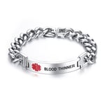 Epilepsi - Medicinsk Nödsituation, ID-armband BLOOD THINNER