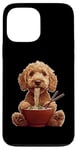 Coque pour iPhone 13 Pro Max Golden Doodle Goldendoodle Dog Ramen Nouilles japonaises