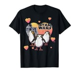 Star Wars Porg Hearts Group Shot Valentine T-Shirt