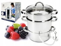 Fruit Juicer Steam Press Squeezer Machine 8 L Stainless Steel Gas Indukcion