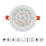 Spot skatt, 9W, rgb+cct (2.4GHz), rgb + Dual White, dimmable