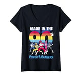 Power Rangers Group Shot Made In The 90's T-Shirt avec Col en V