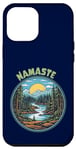 Coque pour iPhone 12 Pro Max Zen Blue Mountains Arbres à feuilles persistantes dans la nature Namaste