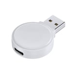 Langaton USB-A nopea magneettinen laturi Apple Watch Series 1-8: White