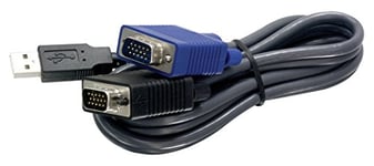 TRENDnet Câble KVM Male - Male (USB + VGA), 180 cms, TK-CU06