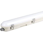 V-tac - Plafonnier led Samsung à puce étanche 36W 120LM/W 120cm avec capteur Satin Cover 6400K